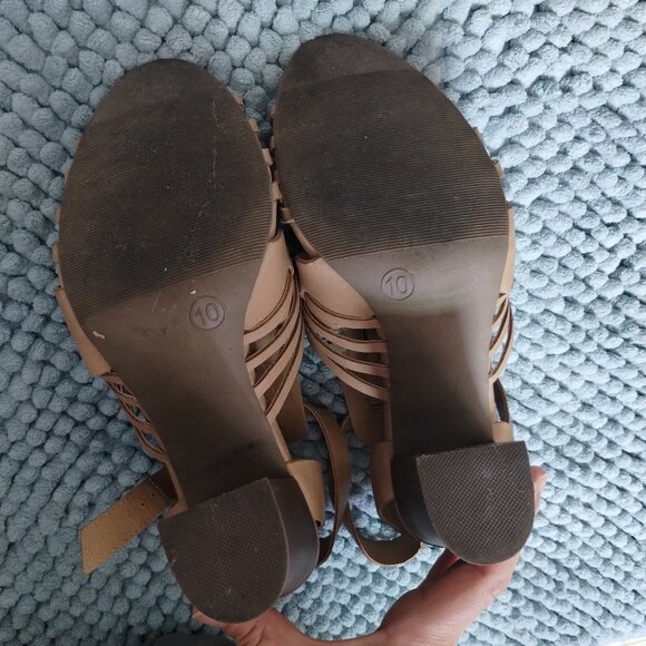 Tan Merona Heels, 4inch Boho/Maximalist ✨ - Picture 5 of 5